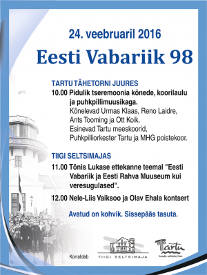 Eesti Vabariigi 98. aastapäeva tähistamine